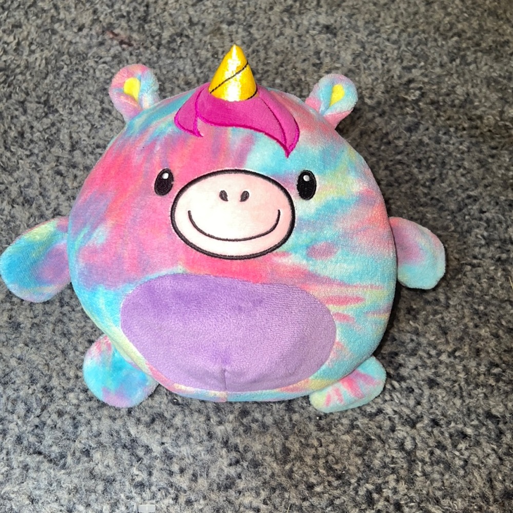 Huggle Pets Hoodie Purple Tie-dye Unicorn Stuffed Animal
